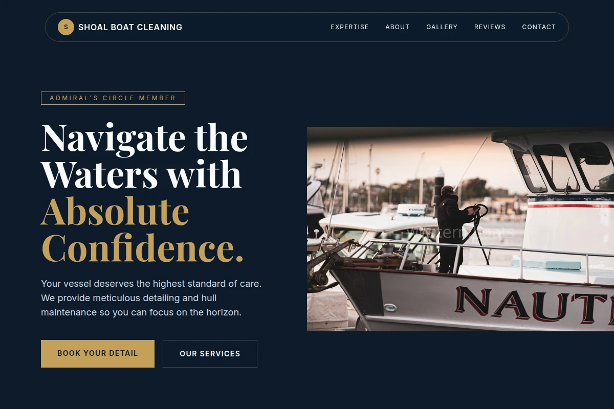 Shoal Boat Cleaning